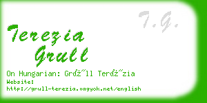 terezia grull business card